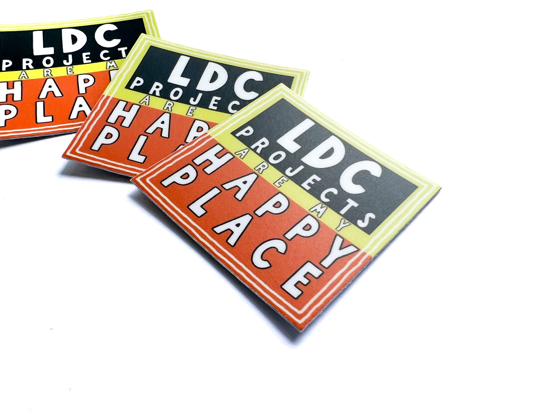 Ldc Sticker Design LDC Hard Hat Sticker - LDC Projects Are My Happy Place